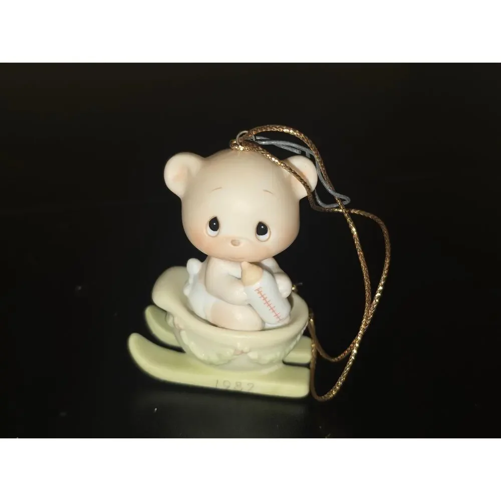 Precious Moments Bear The Good News Of Christmas 1987 Ornament Enesco 104515 Box